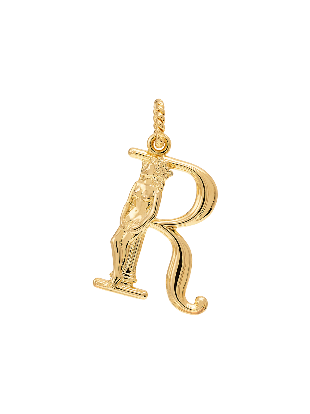 Pozłacana zawieszka Initial Muse Necklace Charm R