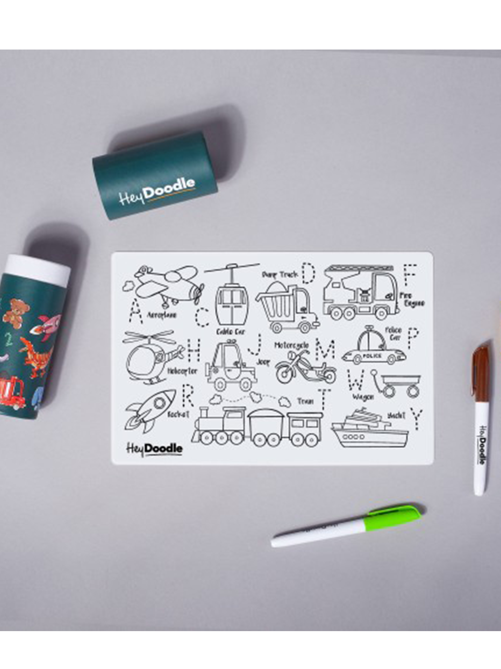 Mata silikonowa do wielokrotnego kolorowania A4 HeyDoodle BÉBÉ Concept 