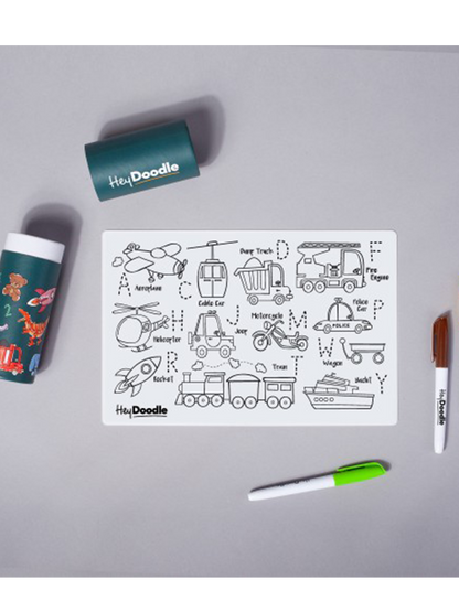 Mata silikonowa do wielokrotnego kolorowania A4 HeyDoodle BÉBÉ Concept 