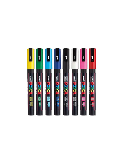 Markery z farbą plakatową POSCA PC1MR UNI BÉBÉ Concept 