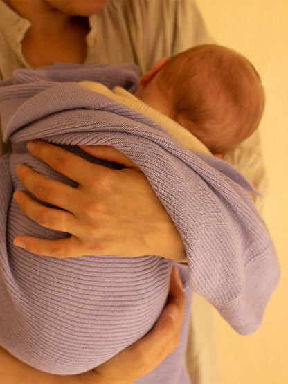 Kocyk z wełny merino Gust Hvid BÉBÉ Concept 