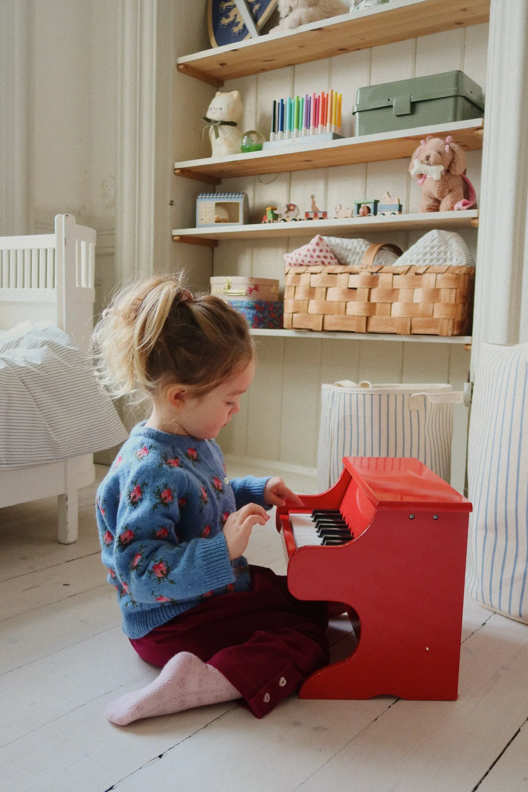 OUTLET Drewniane pianino dla dzieci