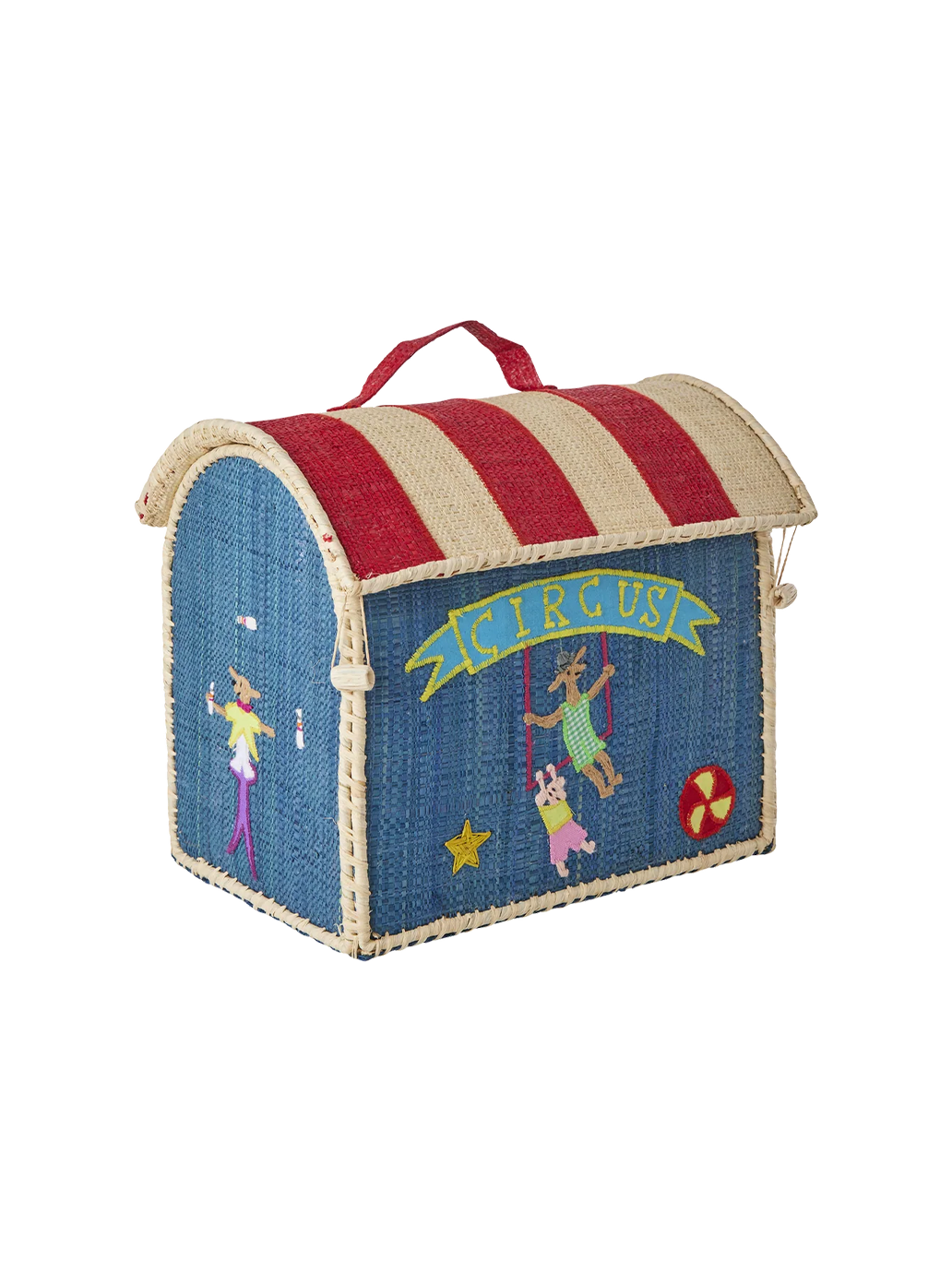 Mały kuferek Raffia Storage House RICE BÉBÉ Concept 