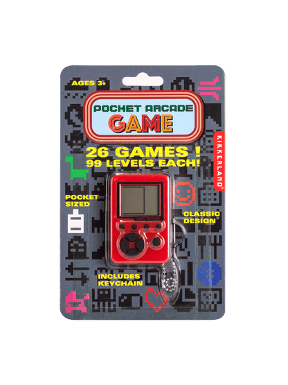 Gra kieszonkowa retro Pocket Arcade Game Kikkerland BÉBÉ Concept 