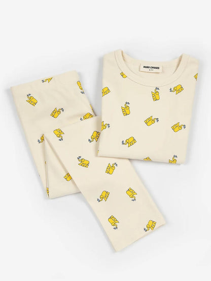 Piżama Yellow Elephant all over Bobo Choses BÉBÉ Concept 