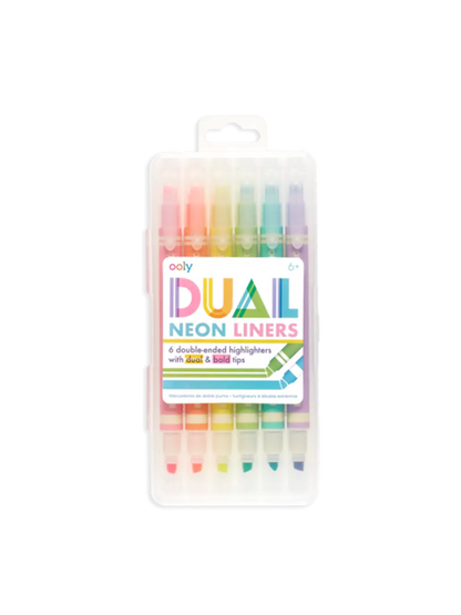 zakreślacze neonowe z dwiema końcówkami Dual Liner Ooly BÉBÉ Concept