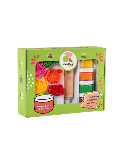 Zestaw kreatywny z naturalną ciastoliną i foremkami ChildGen BÉBÉ Concept 