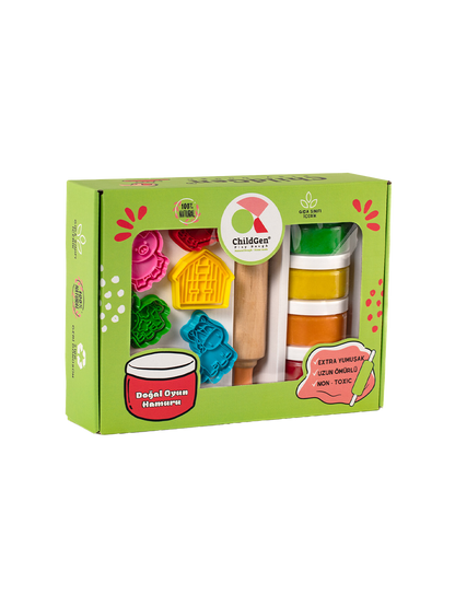 Zestaw kreatywny z naturalną ciastoliną i foremkami ChildGen BÉBÉ Concept 