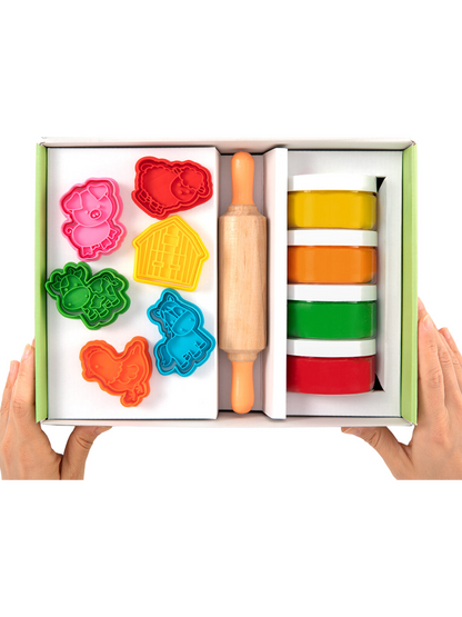Zestaw kreatywny z naturalną ciastoliną i foremkami ChildGen BÉBÉ Concept 