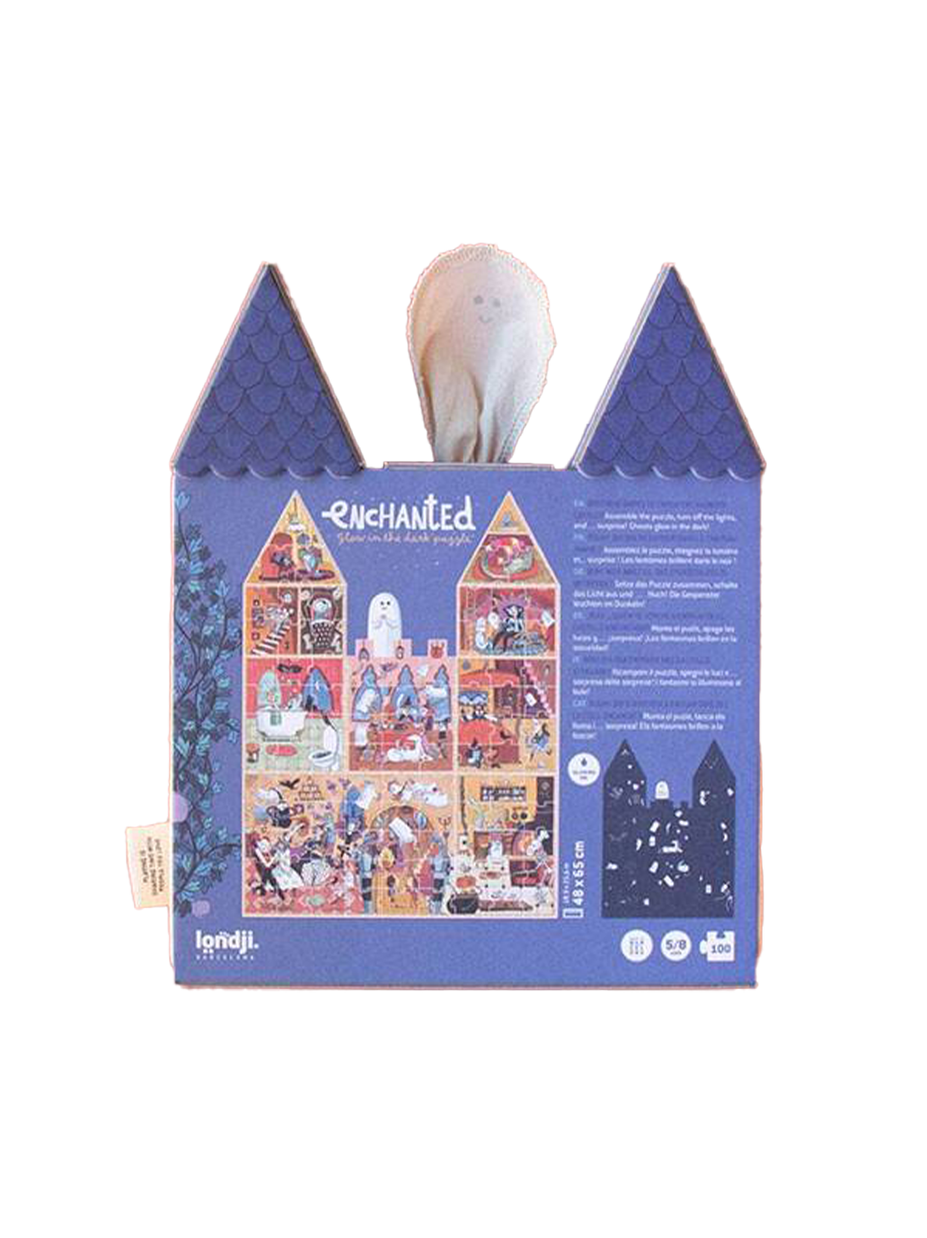 Dwustronne puzzle świecące w ciemności Enchanted Londji BÉBÉ Concept 