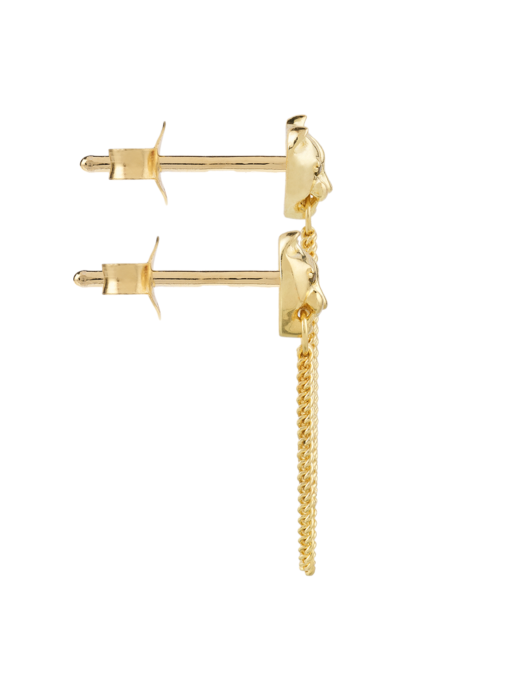 Kolczyk Single Show Cat Chain Stud Anna + Nina BÉBÉ Concept 