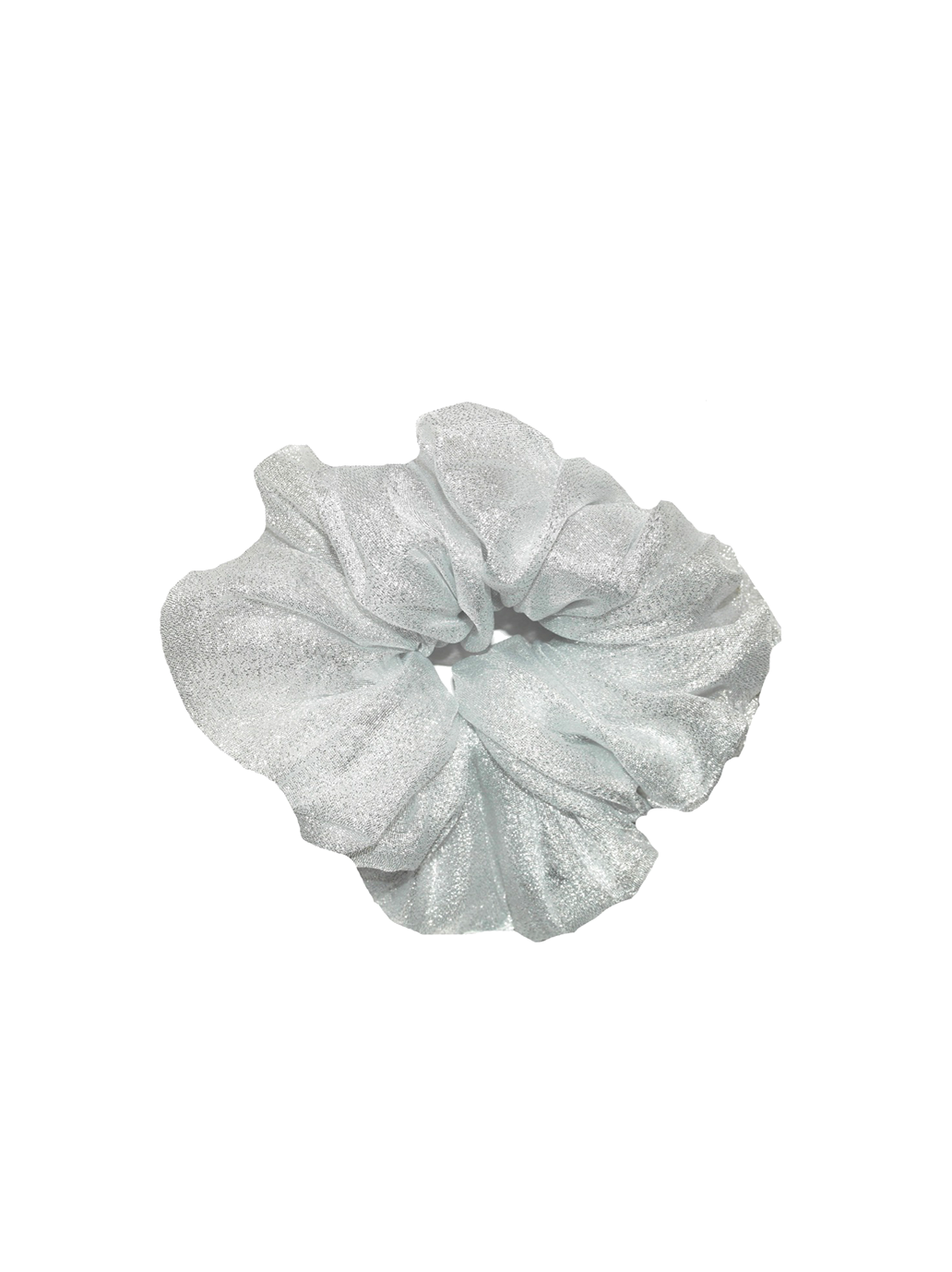 Duża gumka do włosów Liza Scrunchie SILVER