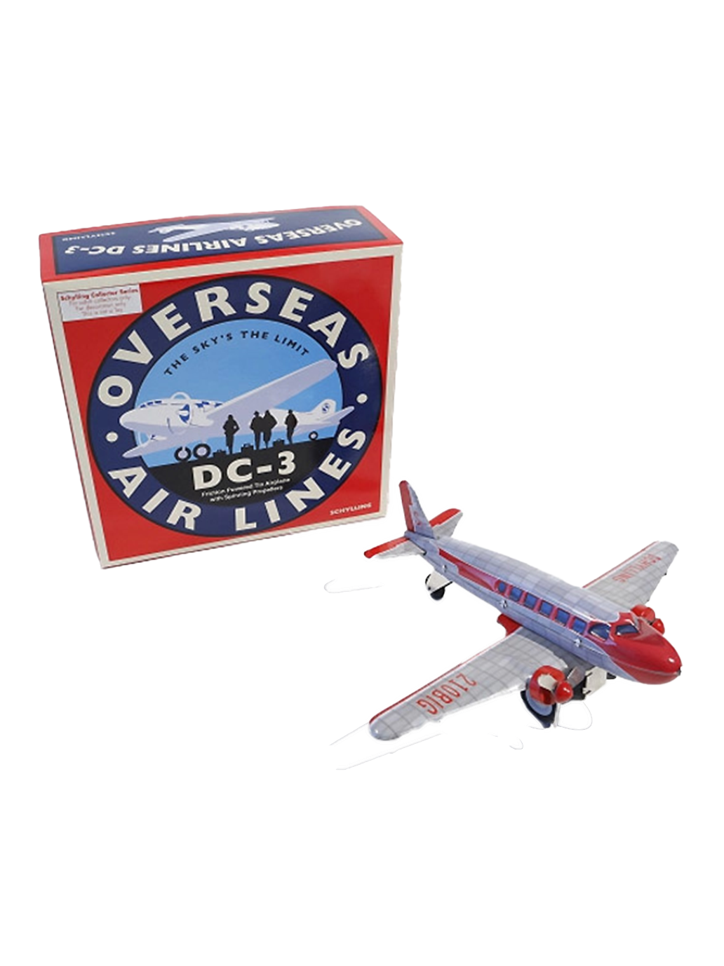 Blaszana retro zabawka Śmigłowiec DC3 Die Blechfabrik BÉBÉ Concept 