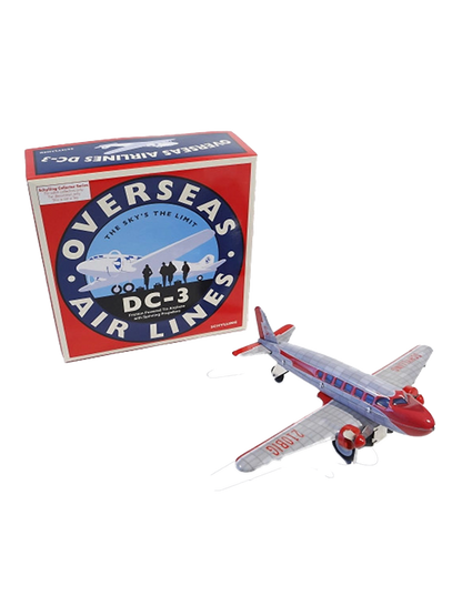 Blaszana retro zabawka Śmigłowiec DC3 Die Blechfabrik BÉBÉ Concept 