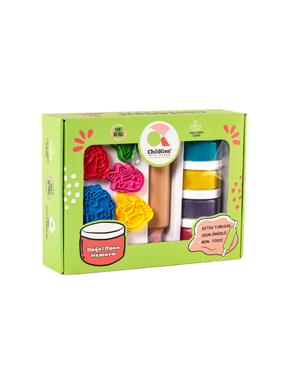 Zestaw kreatywny z naturalną ciastoliną i foremkami ChildGen BÉBÉ Concept 