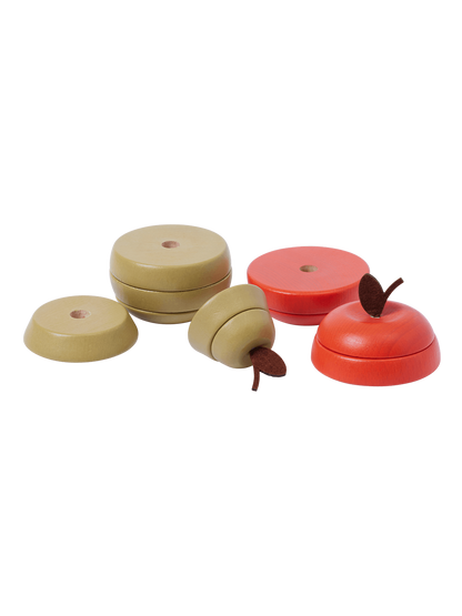Zestaw zabawek Stacking Apple and Pear Ferm Living BÉBÉ Concept 
