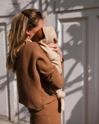 Kokon niemowlęcy z wełny merino Hvid BÉBÉ Concept