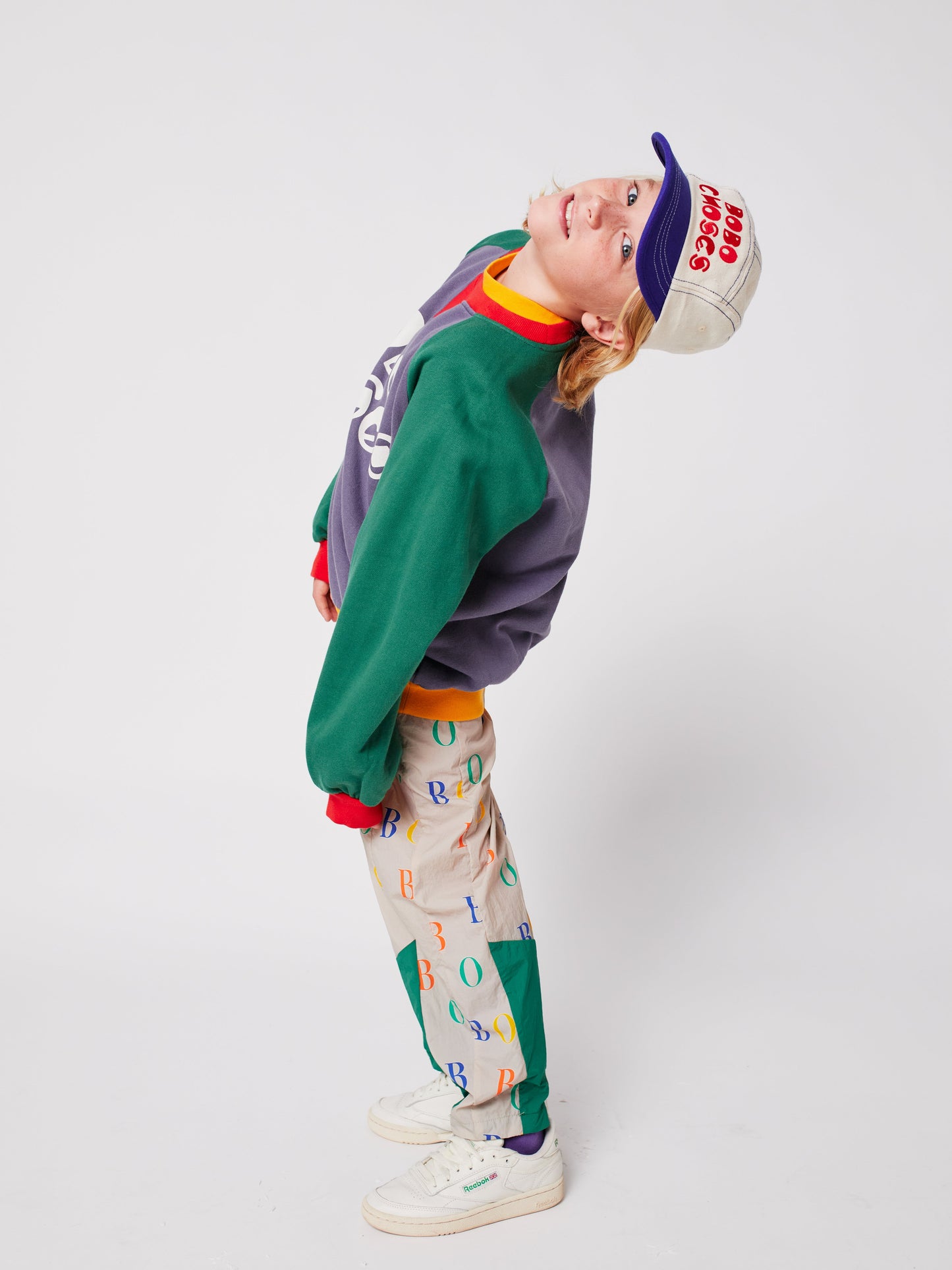 Bobo Choses color block ranglan sweatshirt Kids Bobo Choses BÉBÉ Concept 