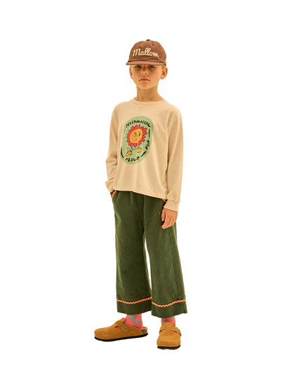 Spodnie Jellymallow ZIgzag Woven Pants Green Jelly Mallow BÉBÉ Concept 