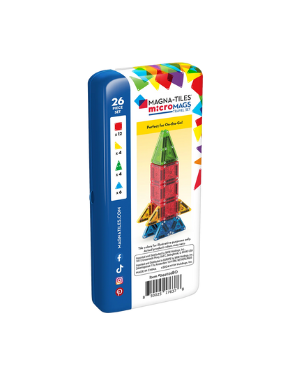 Klocki magnetyczne Travel microMAGS 26 el. Magna-Tiles BÉBÉ Concept 