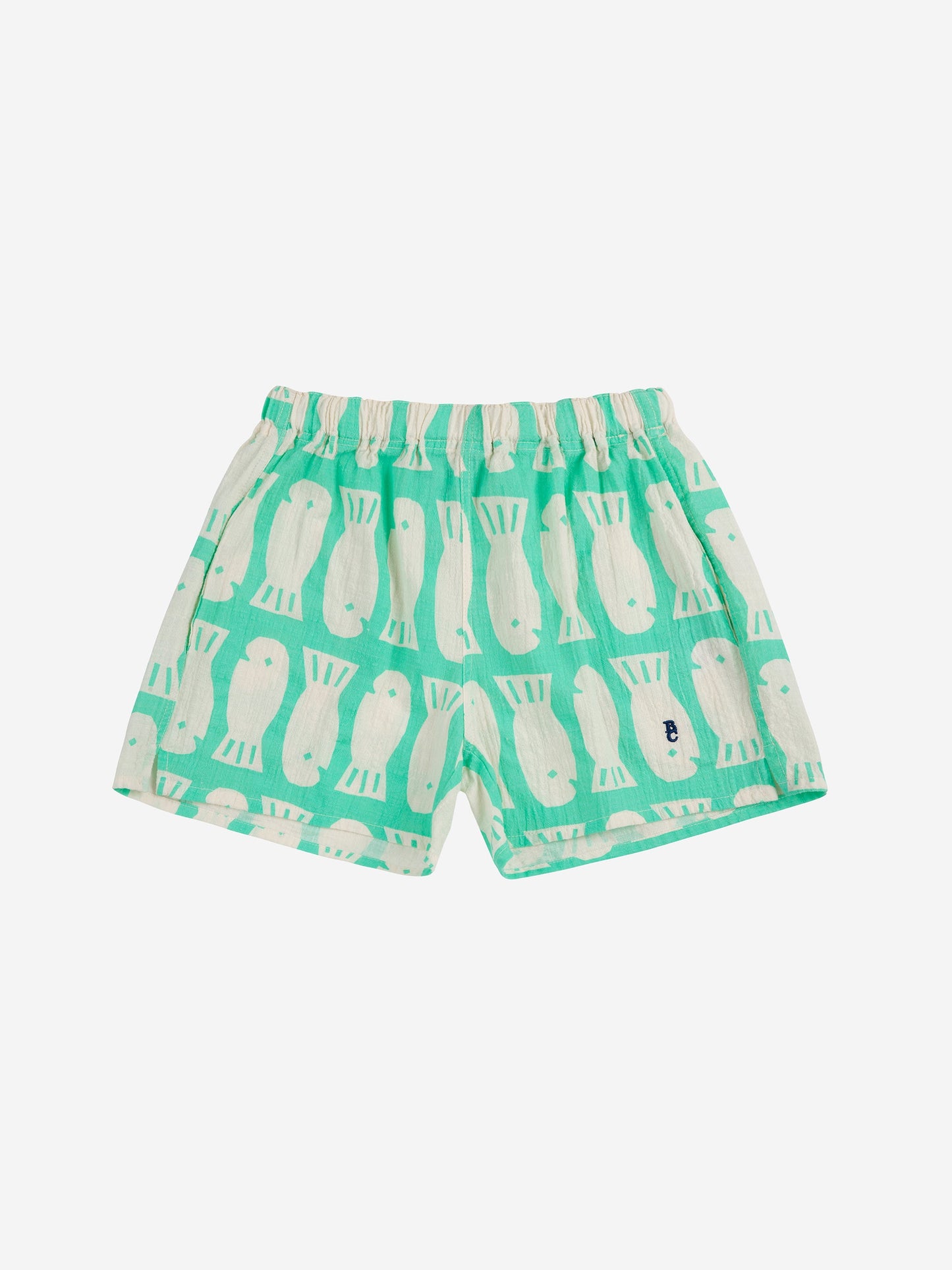 Spodenki Lucky Fish all over woven shorts Bobo Choses BÉBÉ Concept 