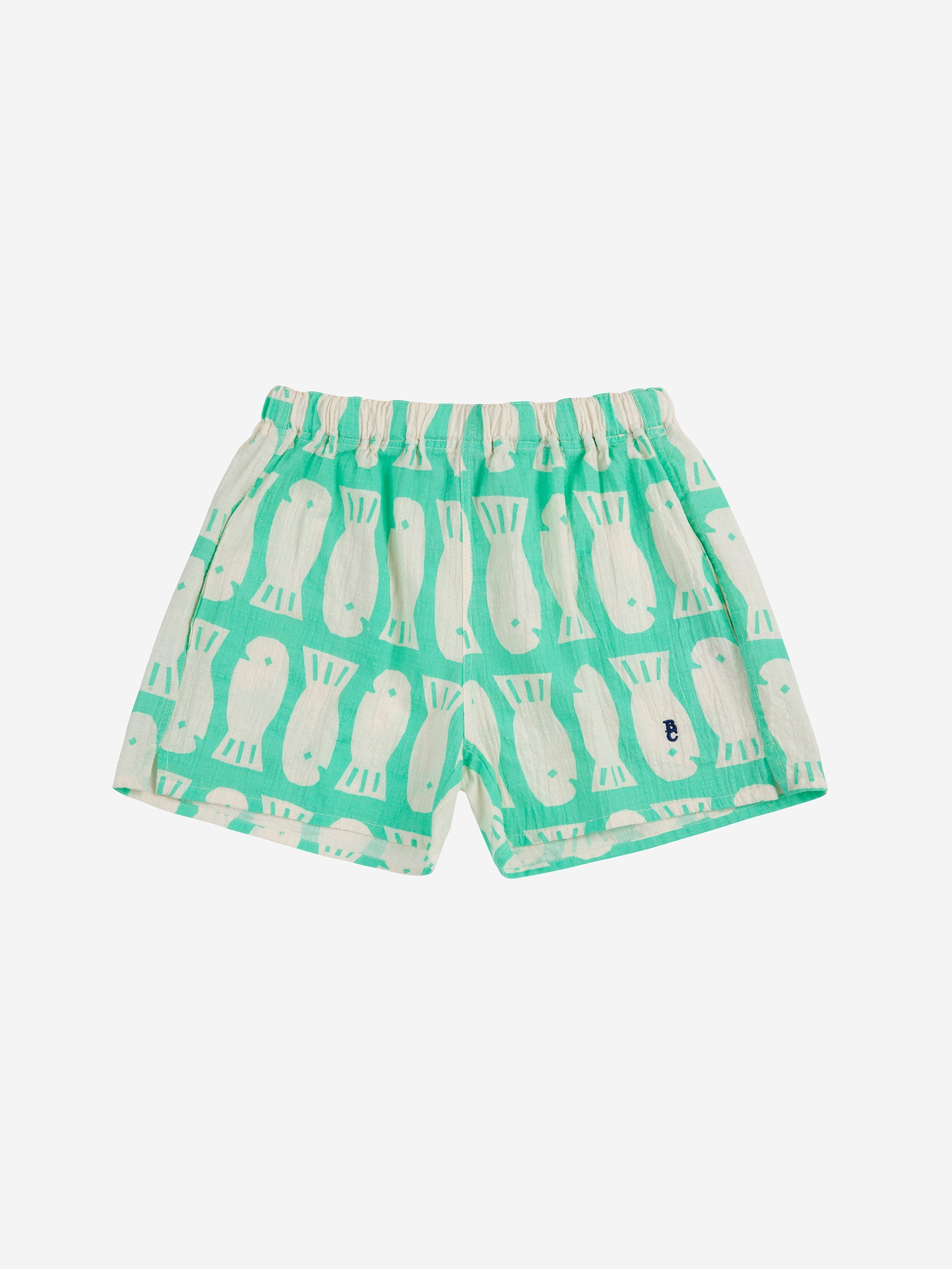 Spodenki Lucky Fish all over woven shorts Bobo Choses BÉBÉ Concept 
