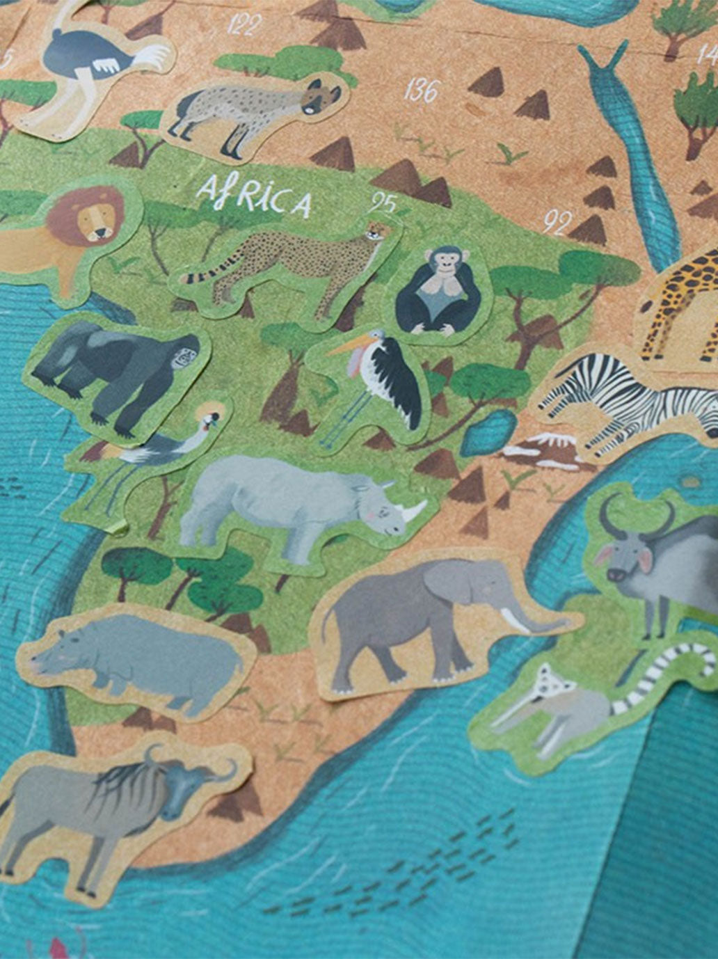 Kreatywne naklejki Zwierzęta Świata Londji BÉBÉ Concept 