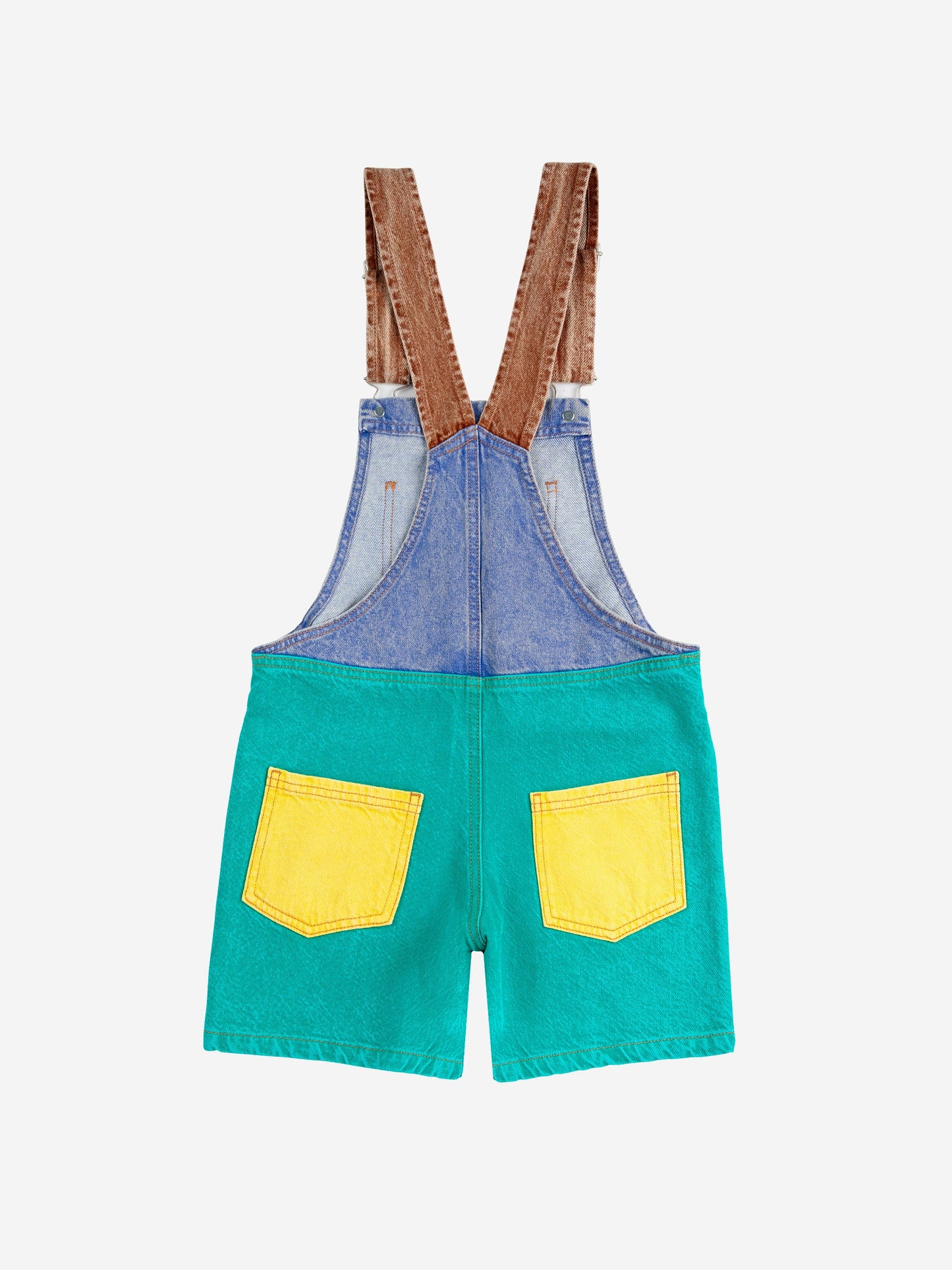 Smiling color block denim dungaree Bobo Choses BÉBÉ Concept 