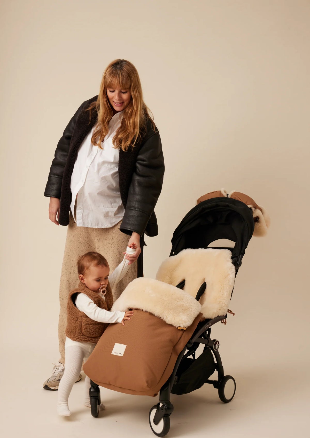 sac de poussette imperméable avec laine mérinos