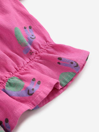 Bluzka Funny Snail all over woven blouse Bobo Choses BÉBÉ Concept 
