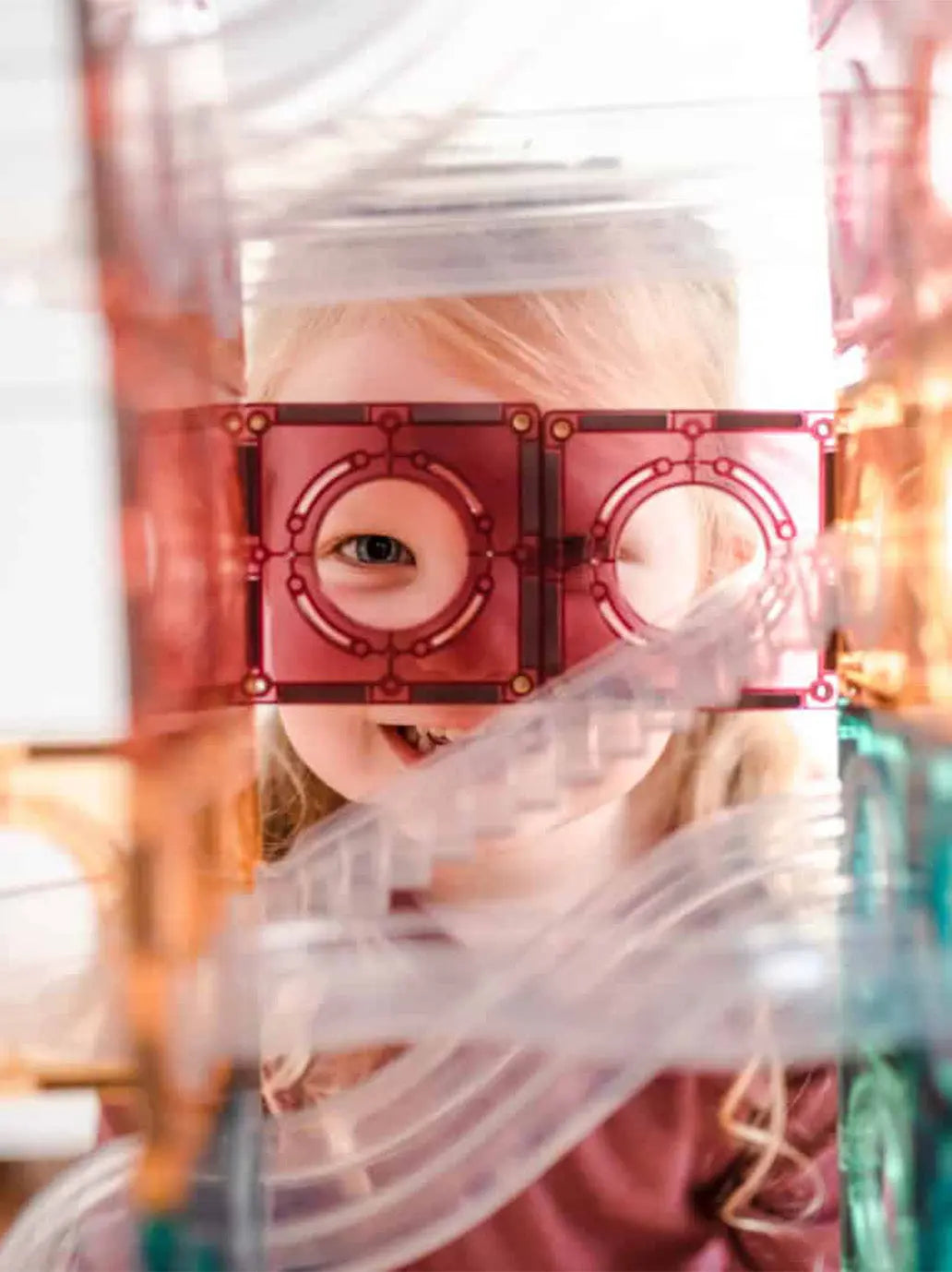 Klocki magnetyczne kulodrom Pastel Ball Run Pack Connetix BÉBÉ Concept 