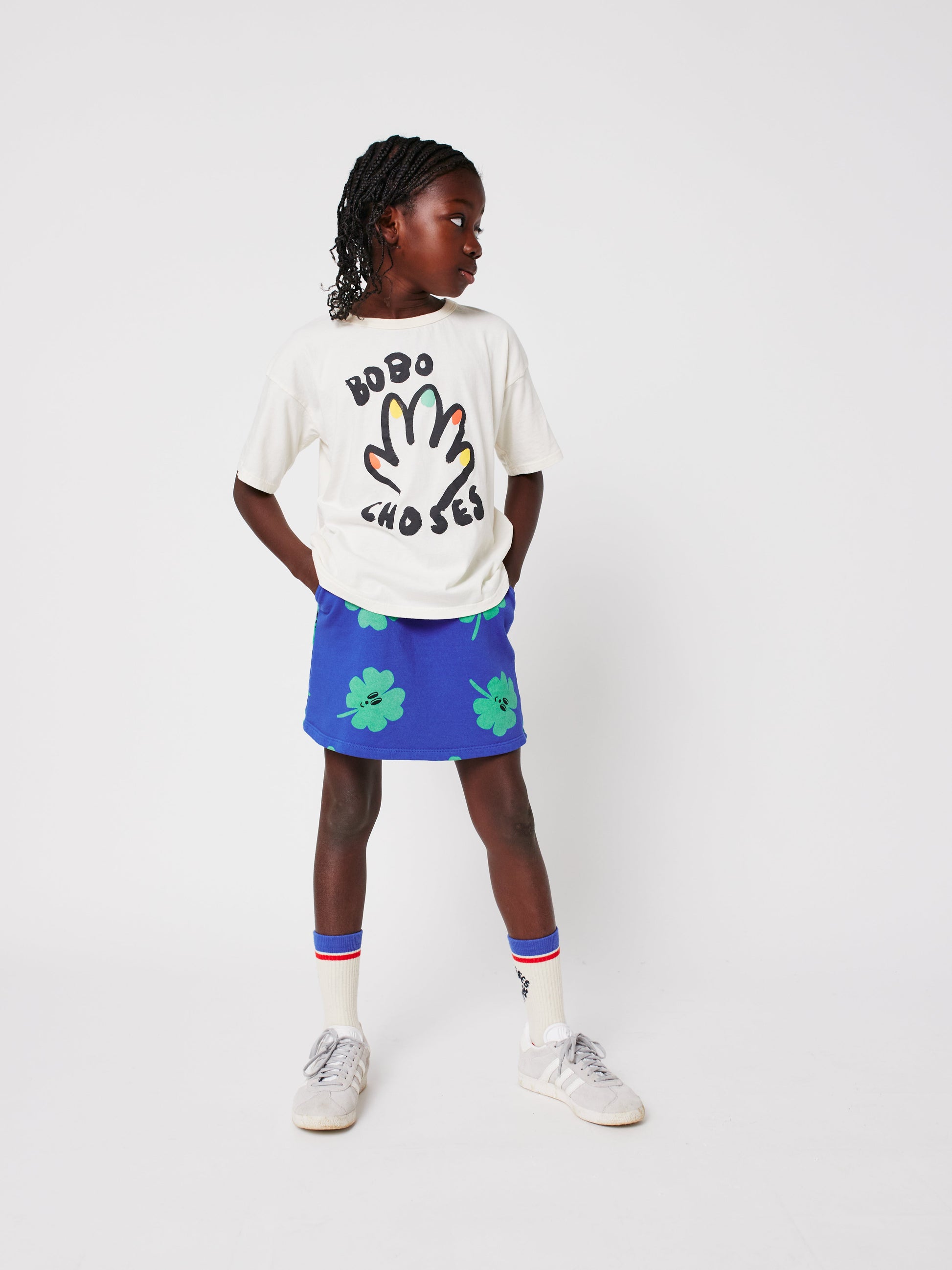 Tic Tac Toe color block long socks Bobo Choses BÉBÉ Concept 