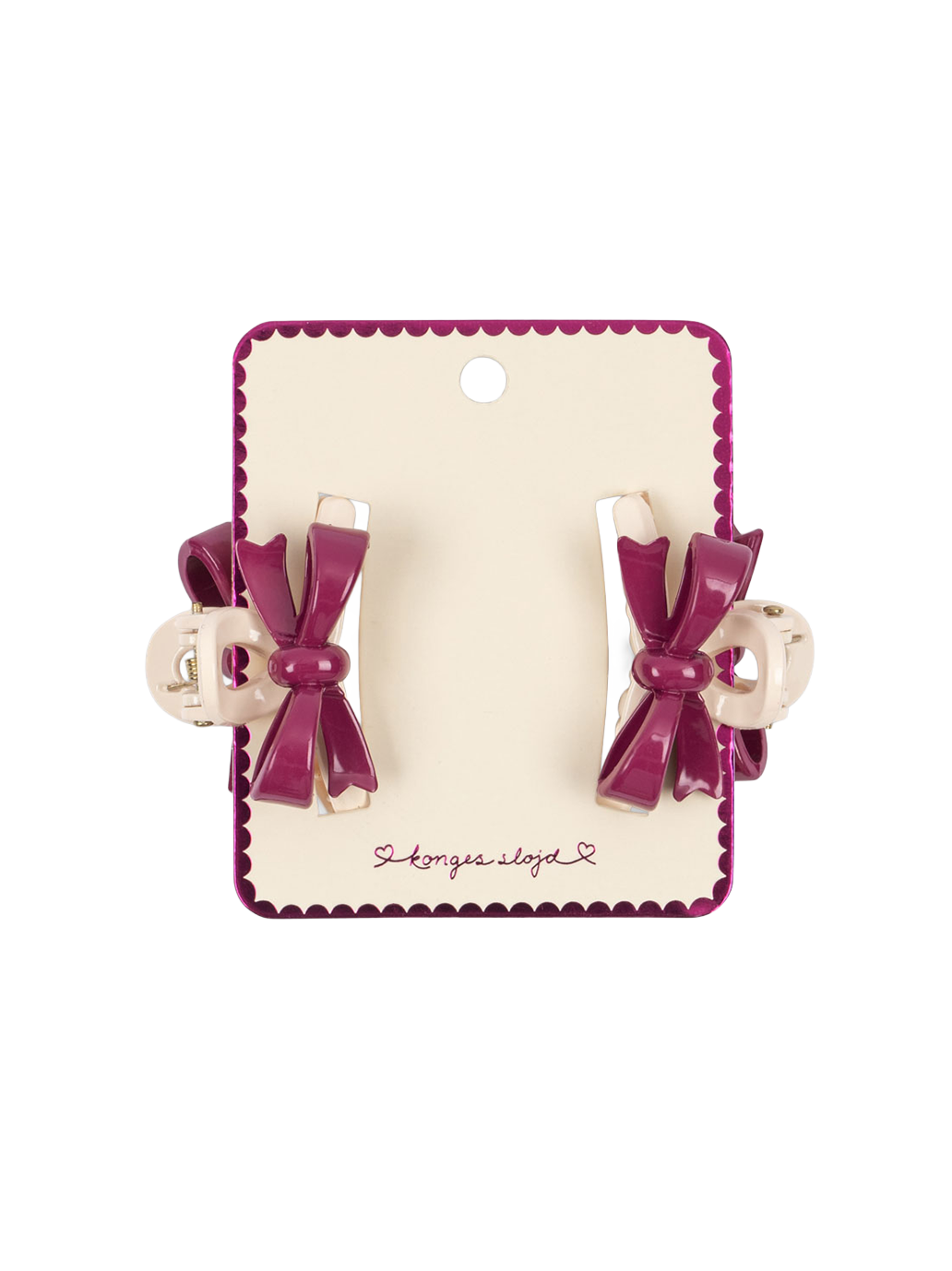 Zestaw spinek do włosów Balis Bow Hair Claw Konges Slojd BÉBÉ Concept 