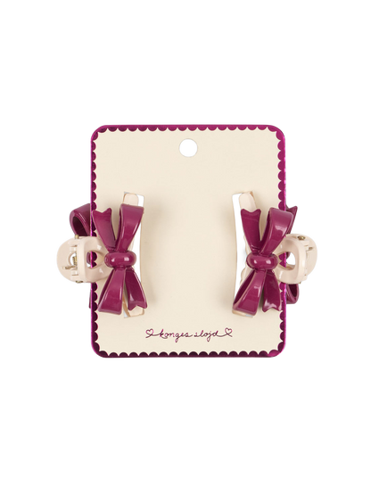 Zestaw spinek do włosów Balis Bow Hair Claw Konges Slojd BÉBÉ Concept 