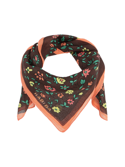 Bawełniana bandana Hilma COFFEE