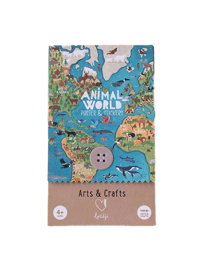 Kreatywne naklejki Zwierzęta Świata Londji BÉBÉ Concept 