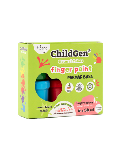 Nietoksyczne farby do malowania palcami ChildGen BÉBÉ Concept 