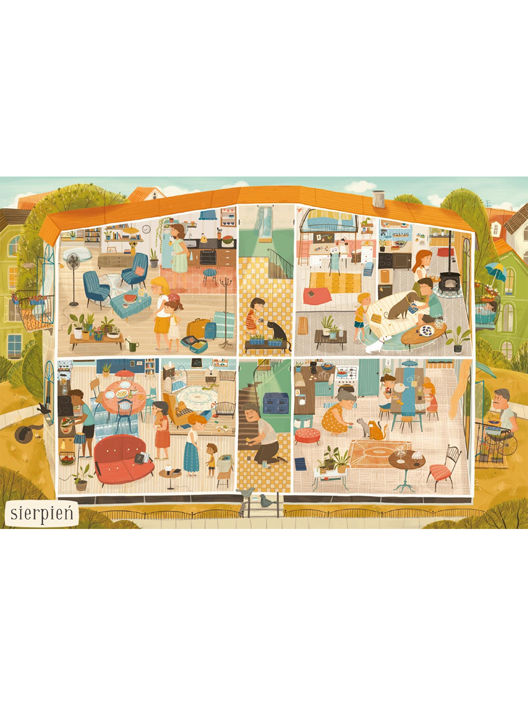 Rok w domu Wydawnictwo Nasza Ksiegarnia BÉBÉ Concept