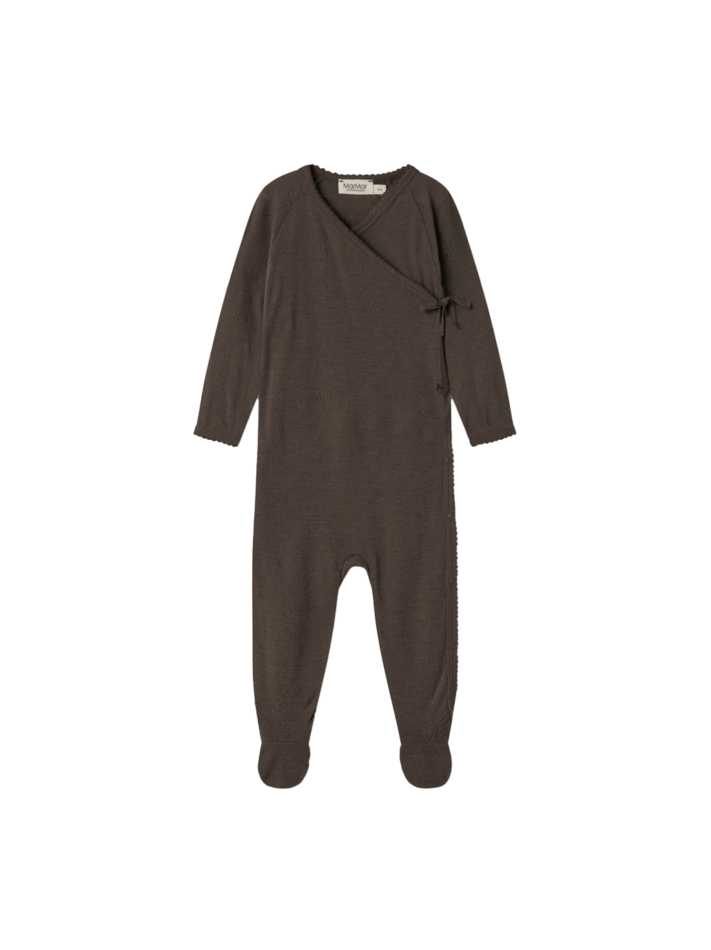 Śpioszki niemowlęce merino Rubetta Pointelle MarMar Copenhagen BÉBÉ Concept 