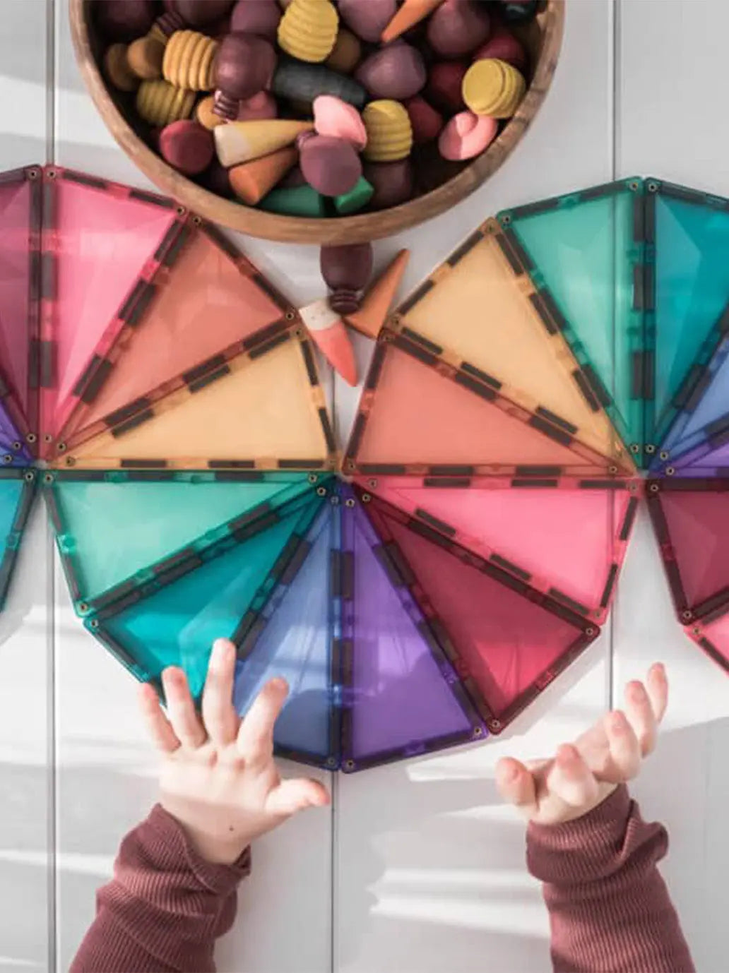 Klocki magnetyczne Pastel Mega Pack Connetix BÉBÉ Concept 