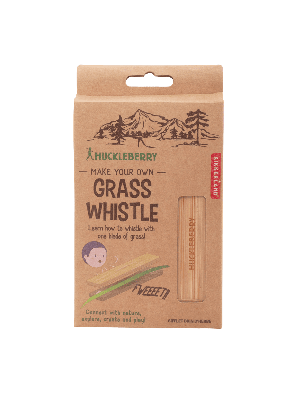 Gwizdek Huckleberry Grass Whistle Kikkerland BEBE Concept 