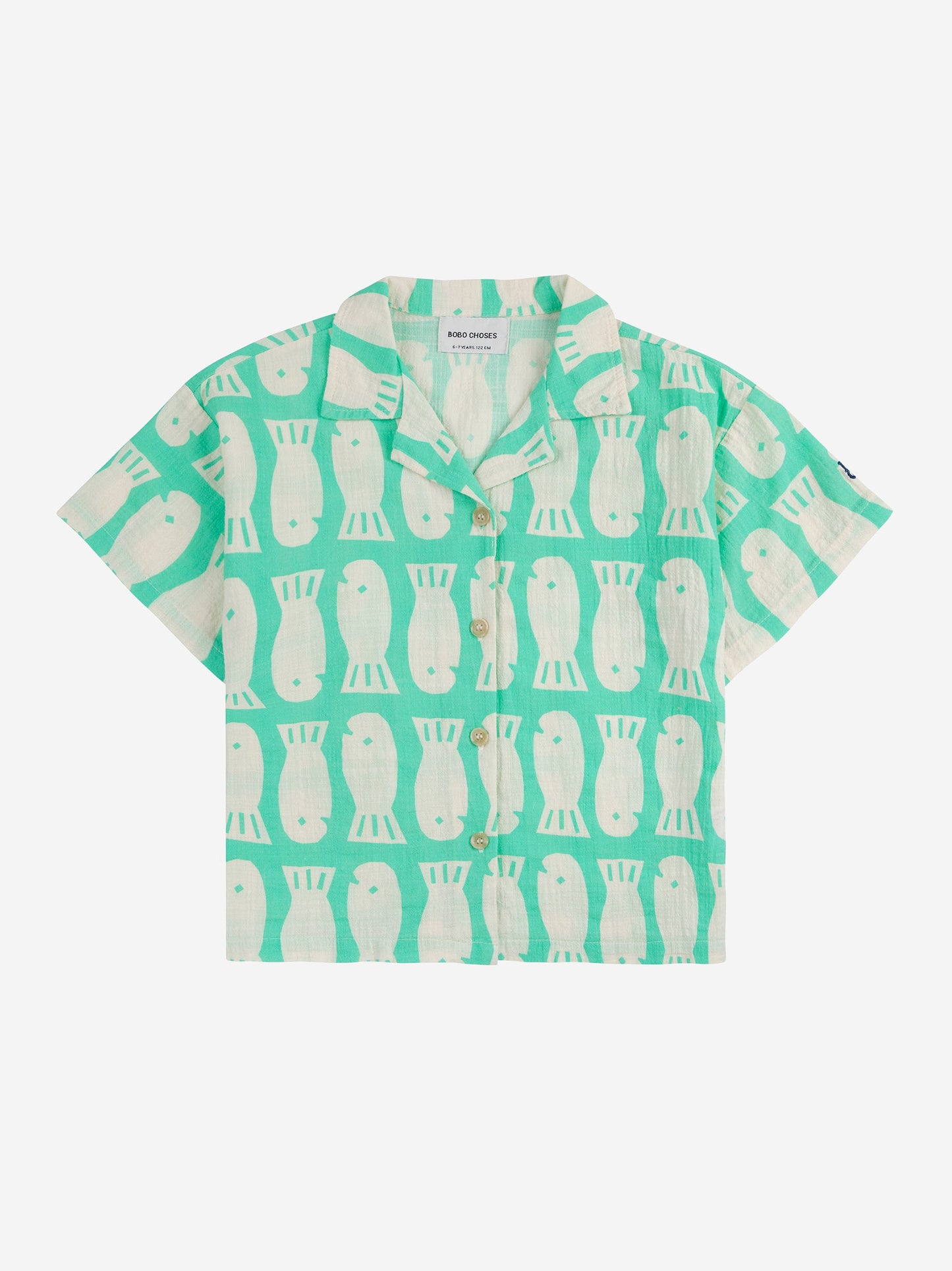Koszulka Lucky Fish all over woven shirt Bobo Choses BÉBÉ Concept 