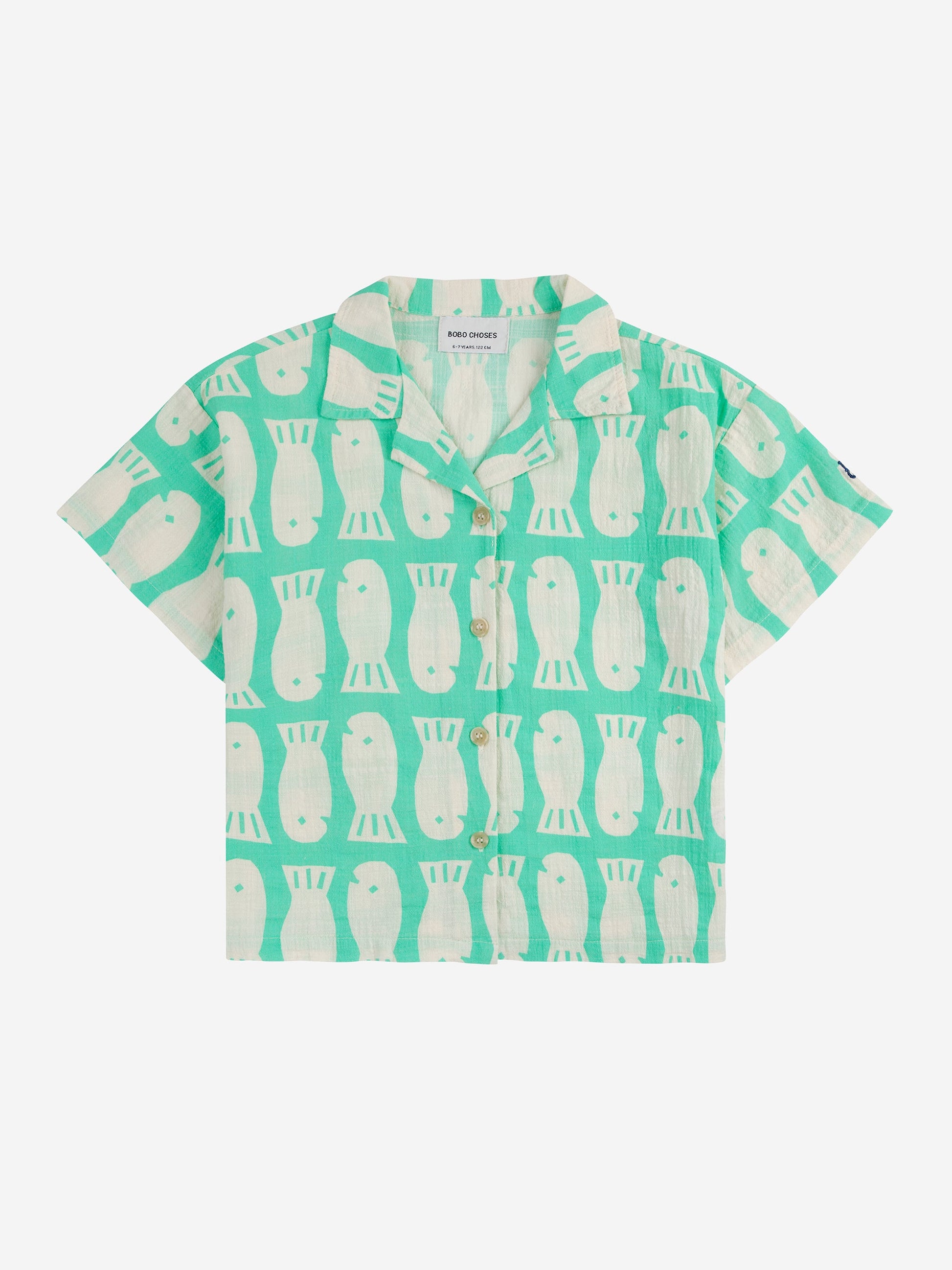 Koszulka Lucky Fish all over woven shirt Bobo Choses BÉBÉ Concept 