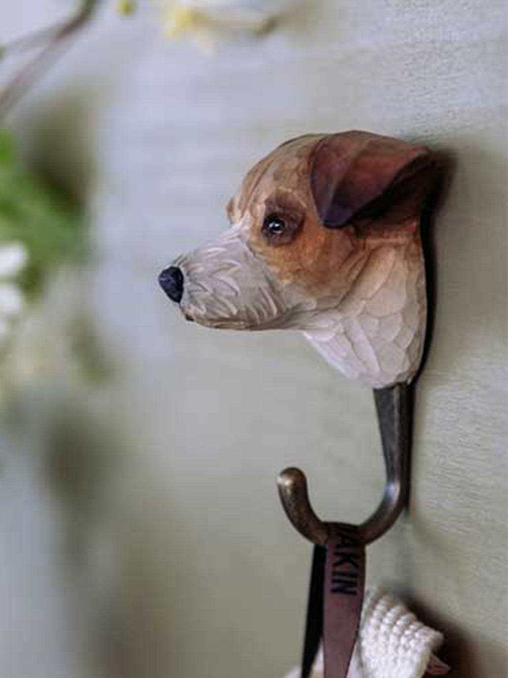 Drewniany haczyk Jack Russel Terrier Wildlife Garden BÉBÉ Concept 