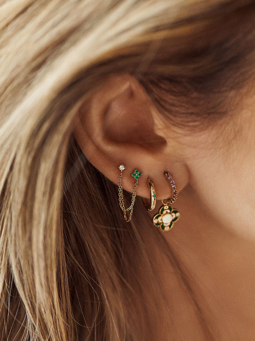 Kolczyk Single Enchanted Ring Earring Anna + Nina BÉBÉ Concept 