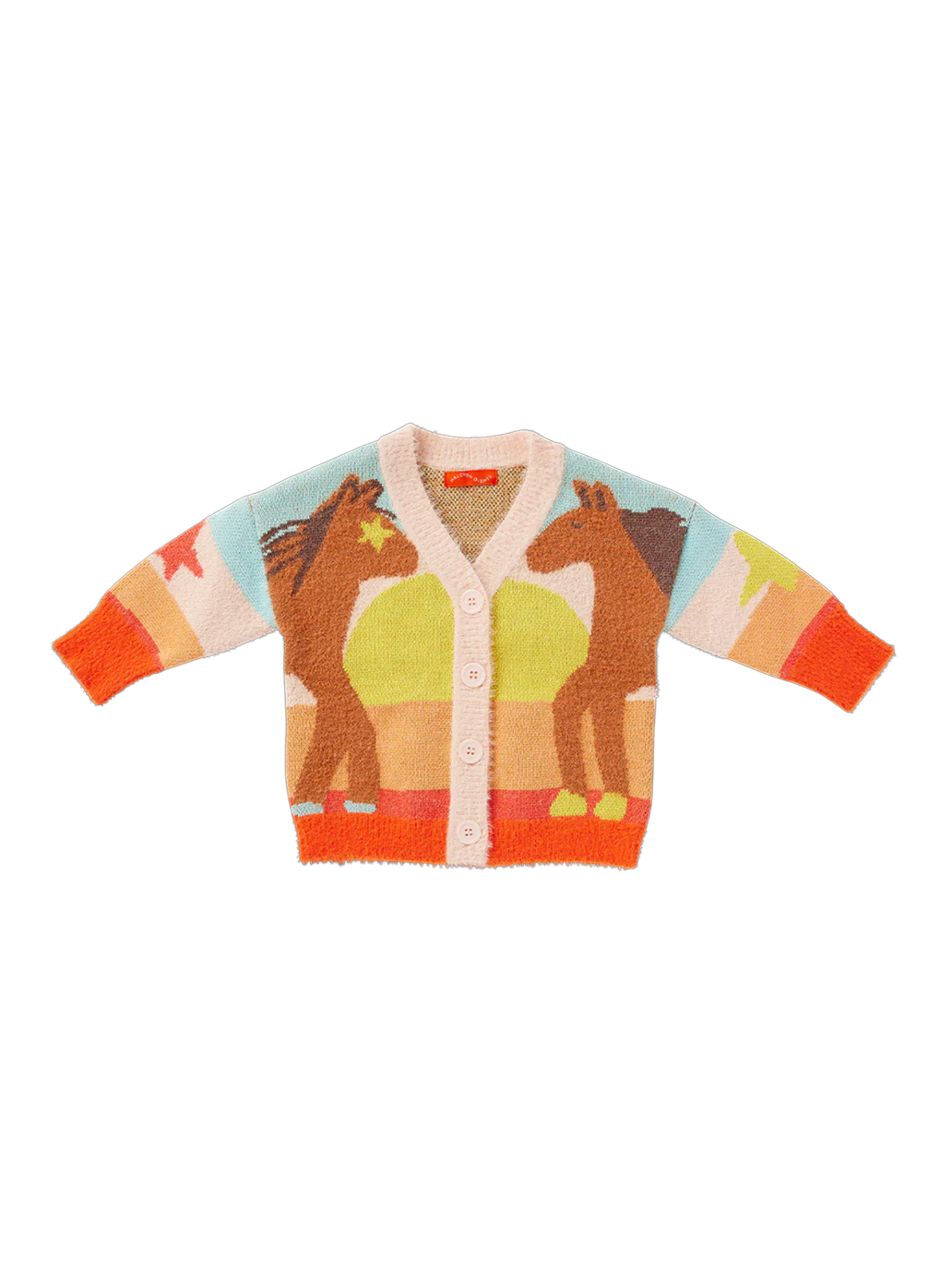 Kardigan z kolorowym wzorem Giddy up Halcyon Nights BÉBÉ Concept 