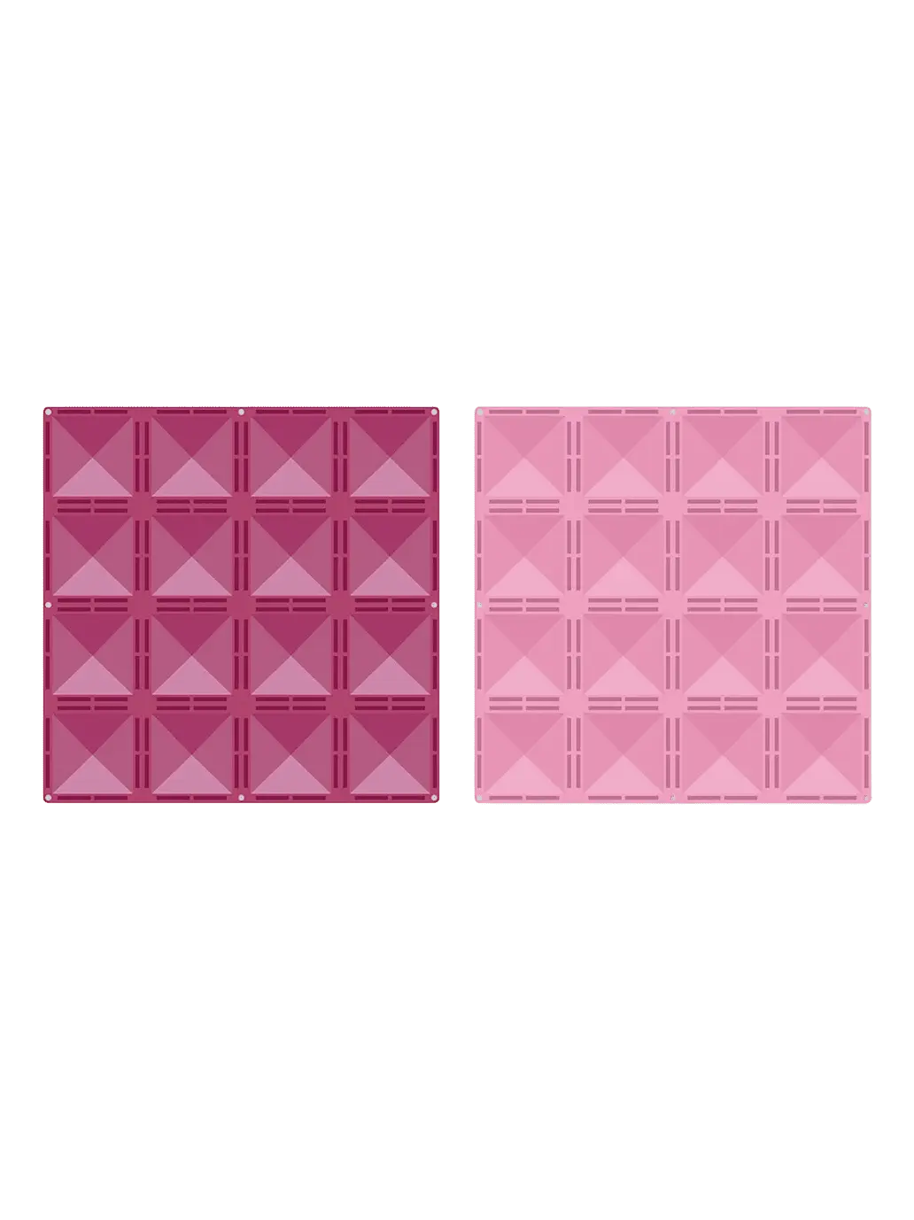 Klocki magnetyczne bazy Pastel Pink &amp; Berry Base Plate Set Connetix BEBE Concept 