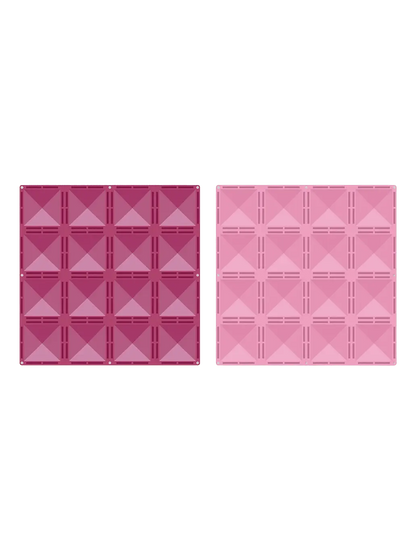 Klocki magnetyczne bazy Pastel Pink &amp; Berry Base Plate Set Connetix BEBE Concept 