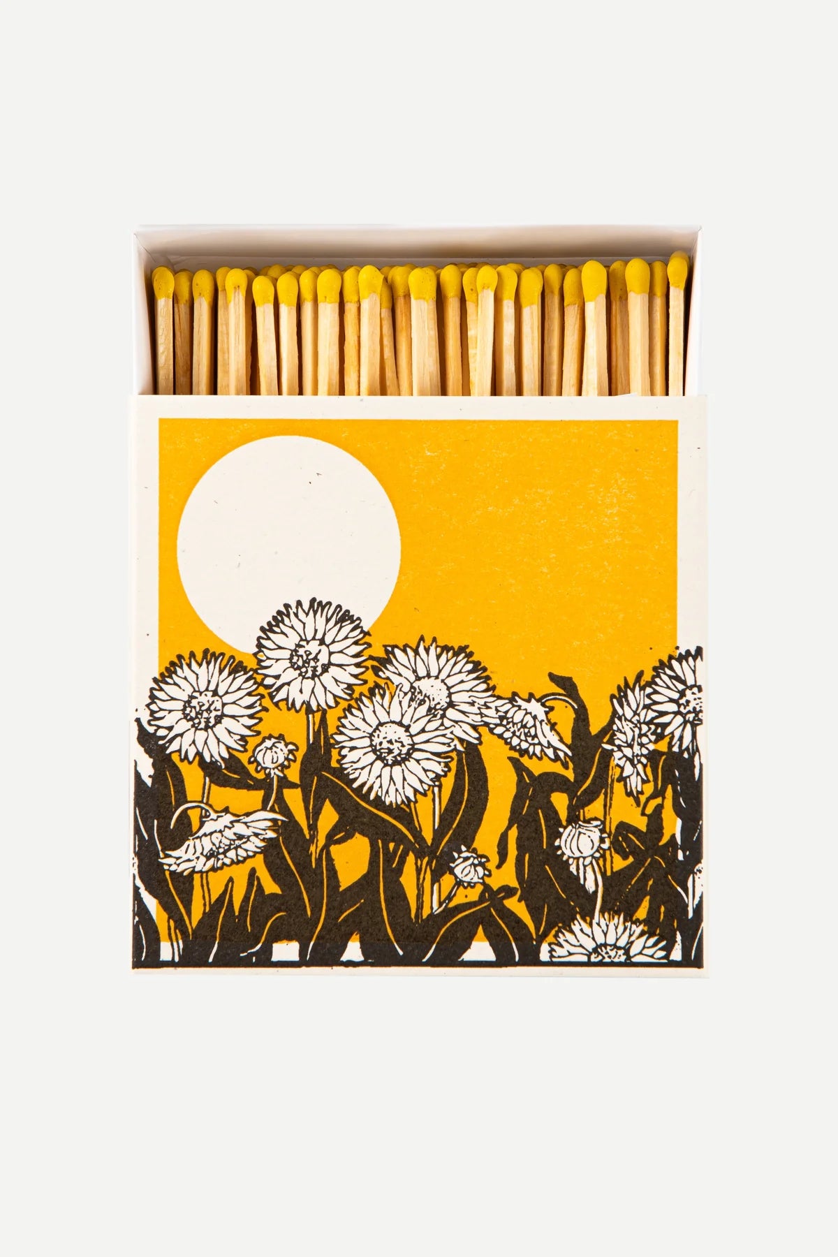 Luksusowe zapałki w ozdobnym pudełku SUNFLOWER FIELDS