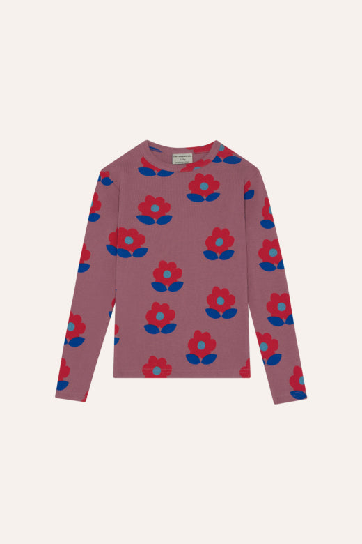 Koszulka Big Flowers Purple Tshirt The Campamento BÉBÉ Concept 